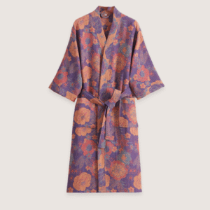 Peignoir kimono coton — Ikebana