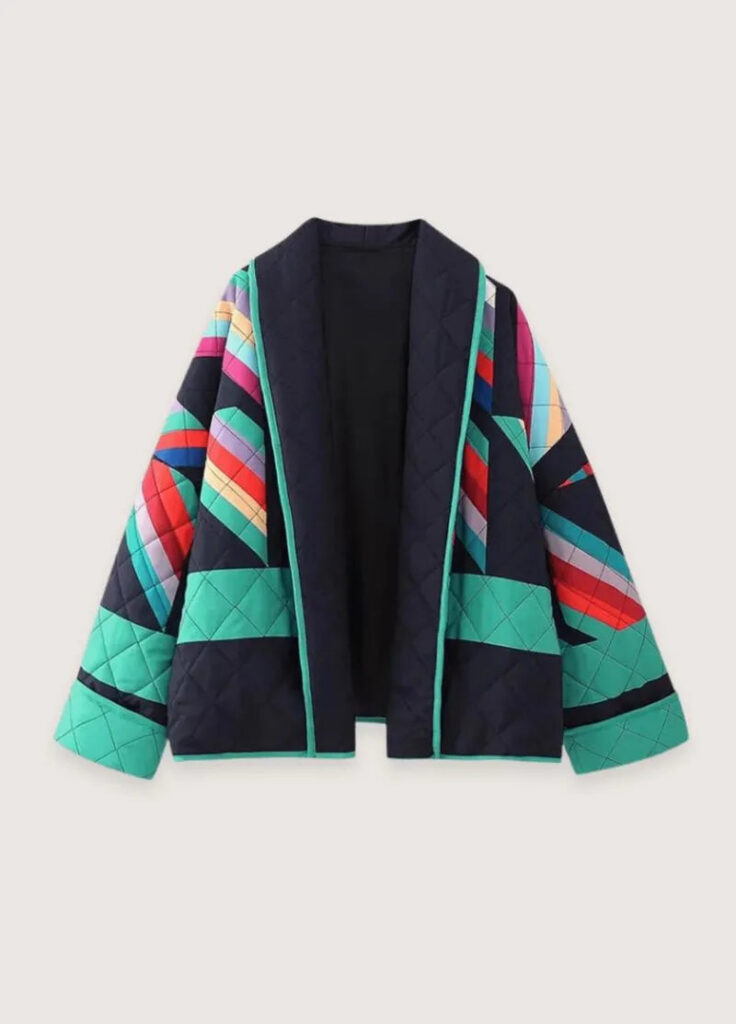 Blazer kimono matelassé femme — Retoro