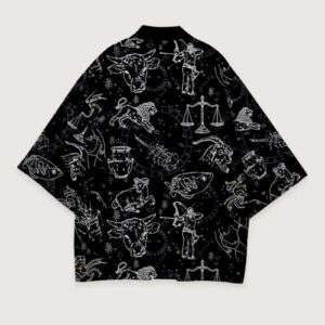 Chemise col kimono noir homme — Hoshi vue 2