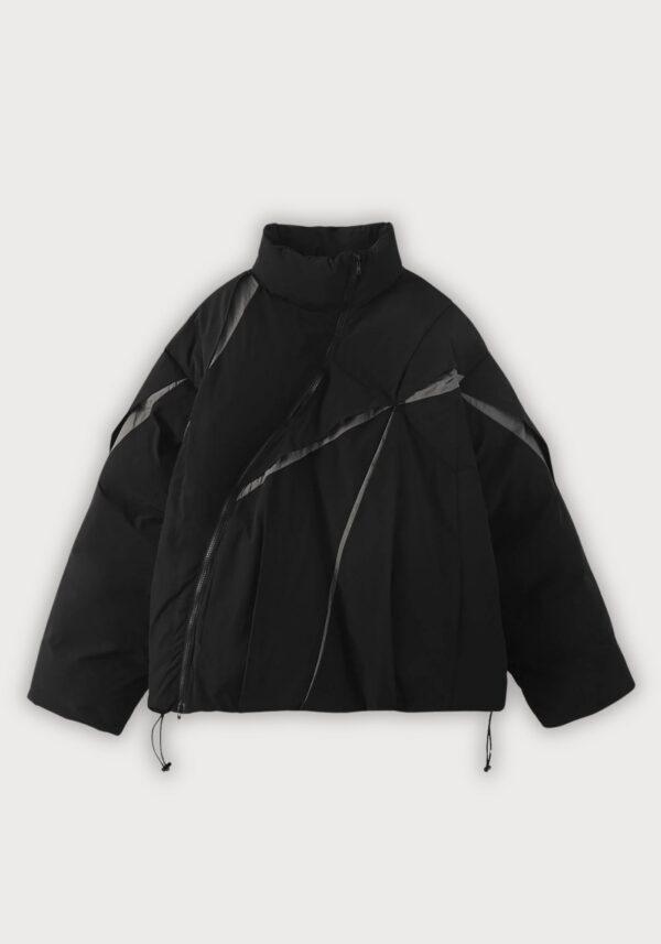 Doudoune asymétrique — Style kimono