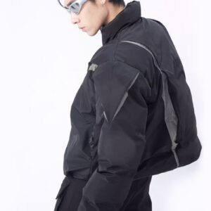 Doudoune asymétrique — Style kimono vue 4