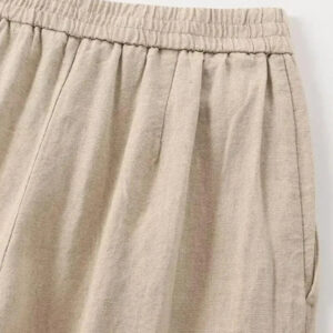 Ensemble kimono coton beige traditionnel — Wabi vue 5