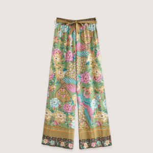 Ensemble pantalon kimono paon fleuri