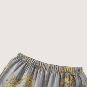 Ensemble pantalon pyjama kimono gris — Momiji vue 4