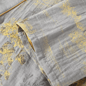Ensemble pantalon pyjama kimono gris — Momiji vue 3