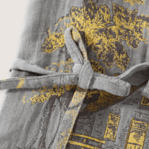 Ensemble pantalon pyjama kimono gris — Momiji vue 2