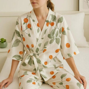 Ensemble pyjama kimono coton fin — Soyogi