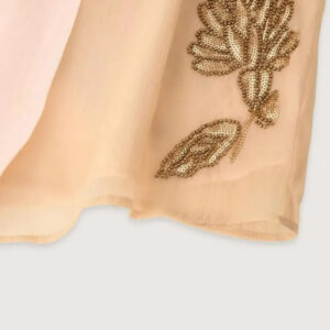 Gilet kimono femme beige — Yuki vue 4