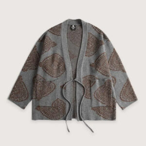 Gilet kimono homme gris — Gin