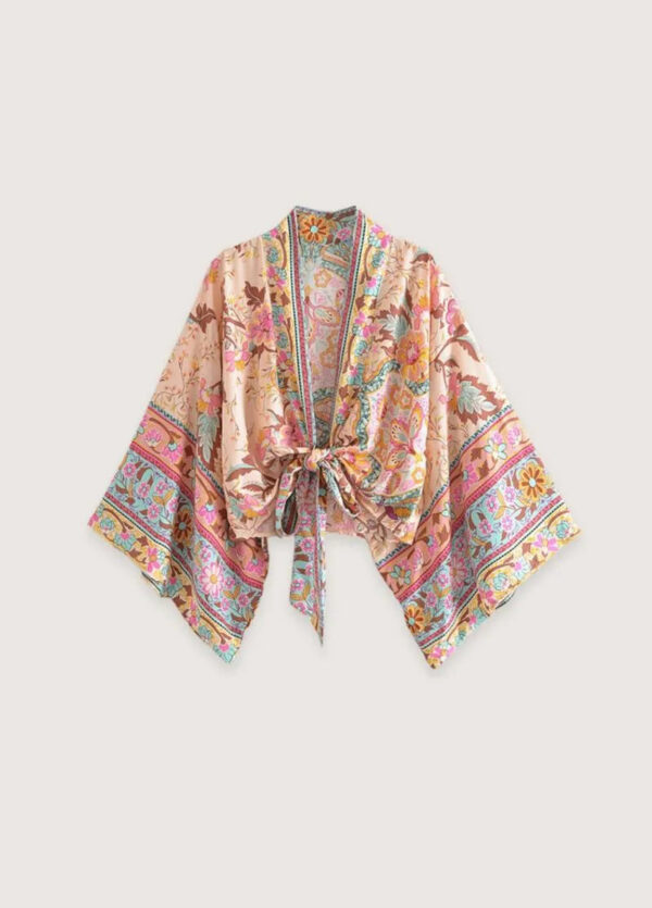 Haut kimono femme bohème court — Yuzu