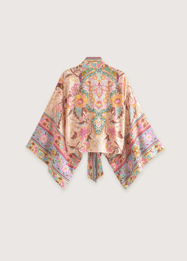Haut kimono femme bohème court — Yuzu
