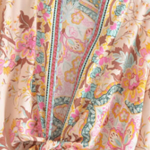 Haut kimono femme bohème court — Yuzu vue 3