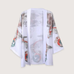Kimono blanc homme dragon — Ryu