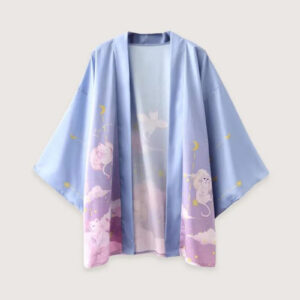Kimono bleu homme japonais — Neko