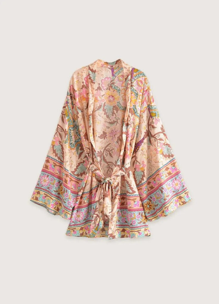 Kimono bohème court pour femme — Nanami