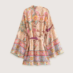 Kimono bohème court pour femme — Nanami vue 2
