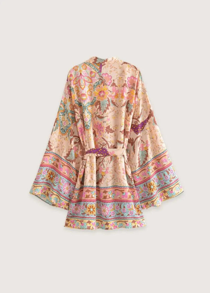 Kimono bohème court pour femme — Nanami