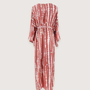 Kimono bohème long terracotta — Akane vue 4