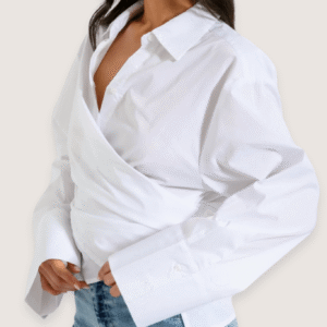 Kimono court blanc — Cache-coeur vue 3