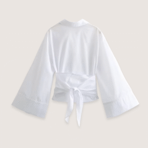 Kimono court blanc — Cache-coeur vue 2
