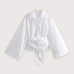 Kimono court blanc femme — Shiro