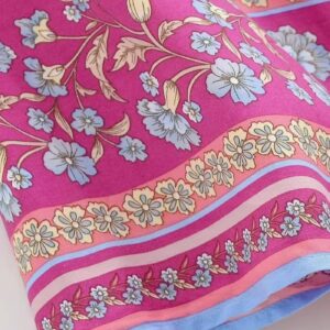 Kimono court bleu à fleurs — Hōseki vue 4