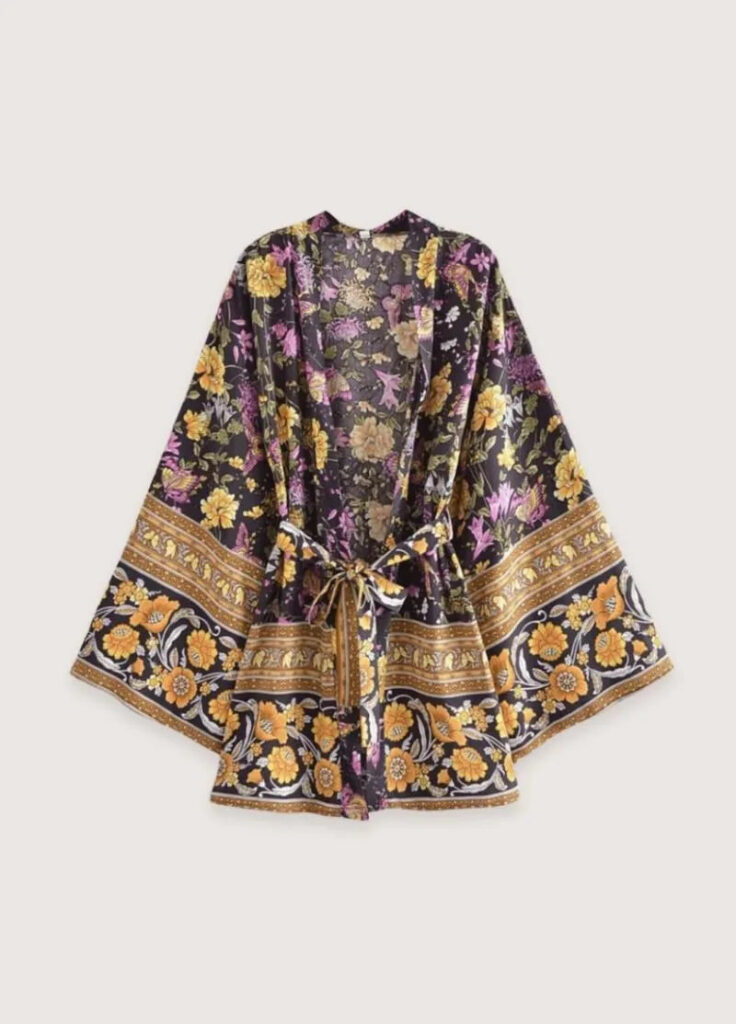 Kimono court bohème vintage — Chihiro