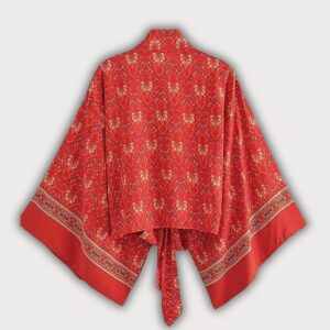 Kimono court cache-cœur — Akakōri vue 2