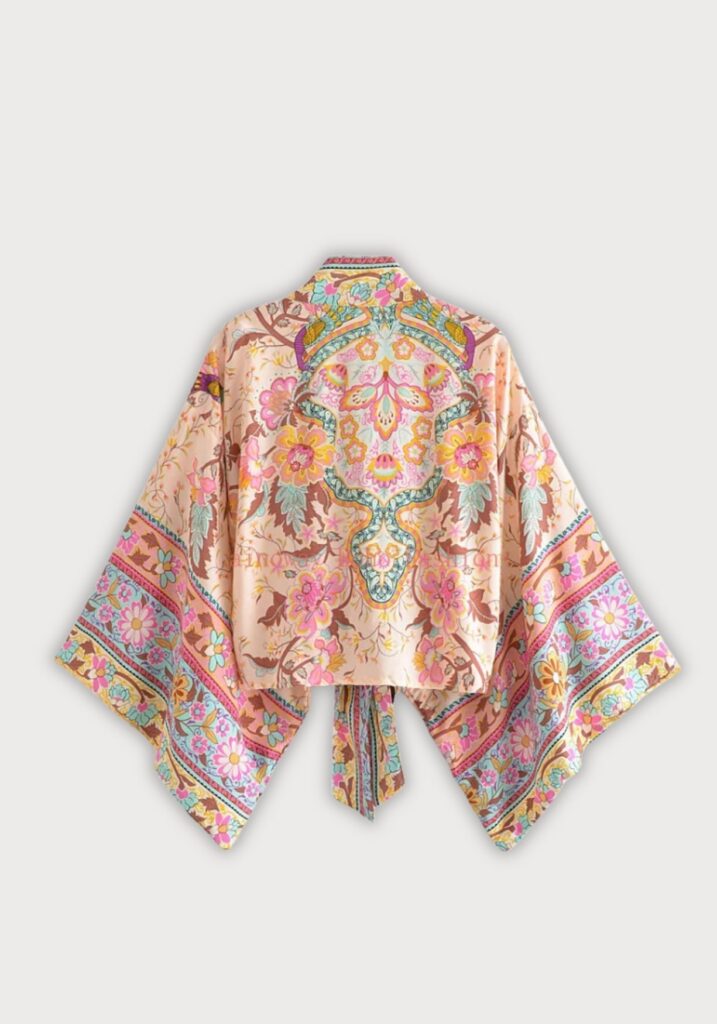 Kimono court cache-cœur — Hanairo