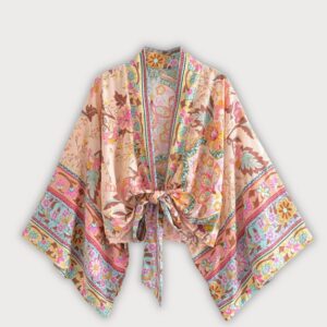 Kimono court cache-cœur — Hanairo