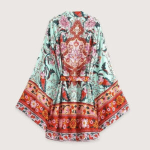 Kimono court coton femme — Kohaku vue 2