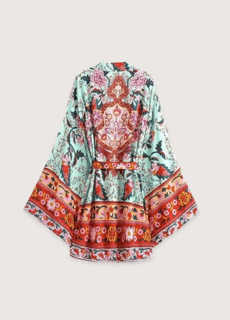 Kimono court coton femme — Kohaku