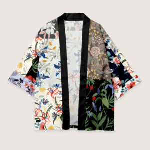 Kimono japonais — Éclat Floral vue 2