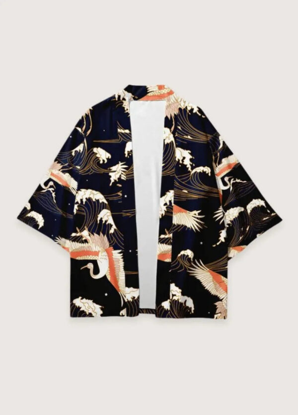 Kimono court homme grues — Taka