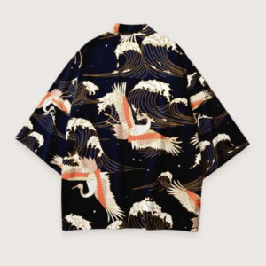 Kimono court homme grues — Taka vue 2