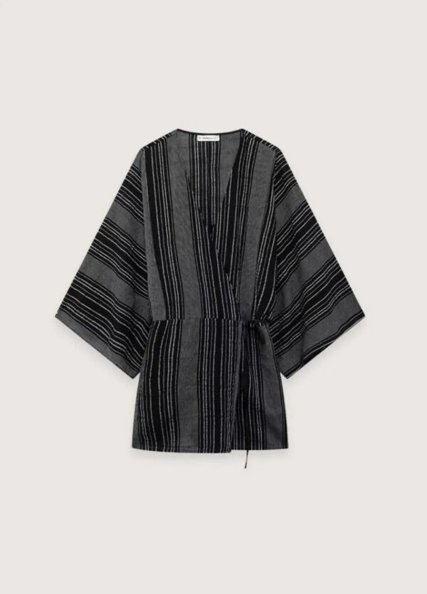 Kimono court japonais noir — Shima