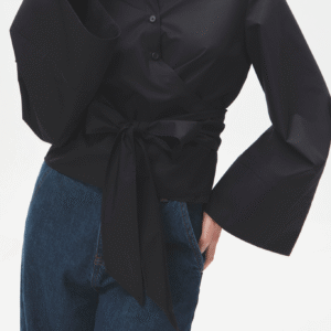 Kimono court noir — Cache-coeur