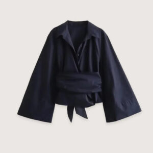 Kimono court noir femme — Kuro