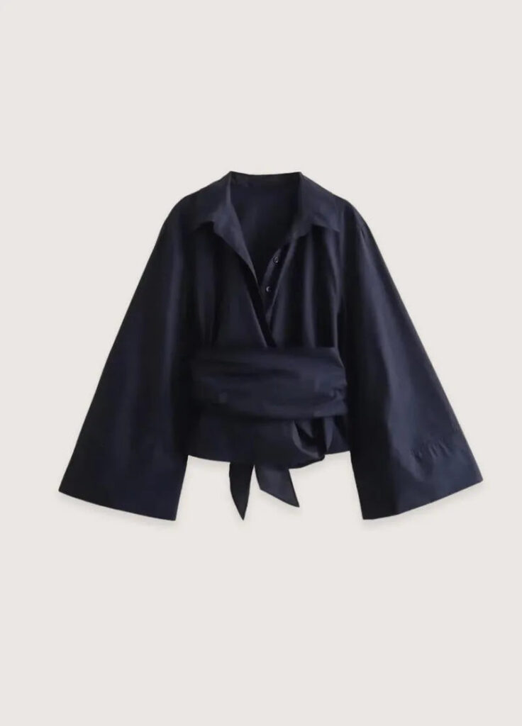 Kimono court noir femme — Kuro