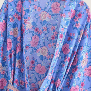 Kimono court plage — Violette d'Été vue 3