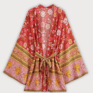 Kimono court rouge — Momoka