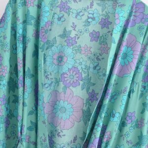 Kimono court turquoise — Aoi vue 3