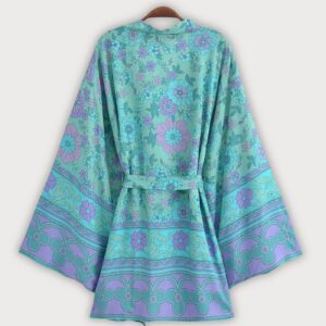 Kimono court turquoise — Aoi vue 2