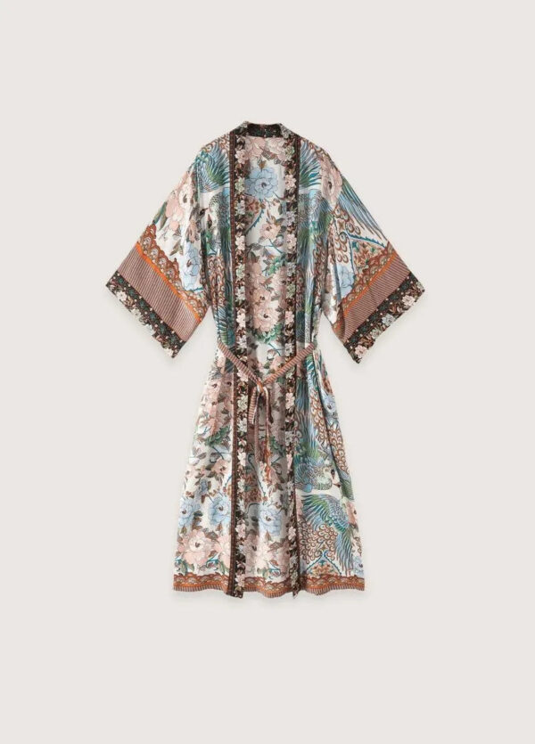 Kimono fluide long bohème — Nagare
