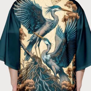 Kimono japonais — Aosagi vue 4
