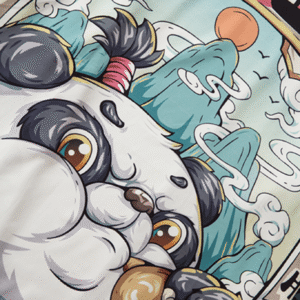 Kimono japonais — Artiste Panda vue 3