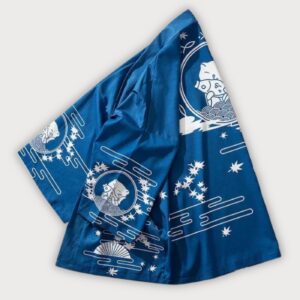 Kimono japonais bleu — Kaito vue 3