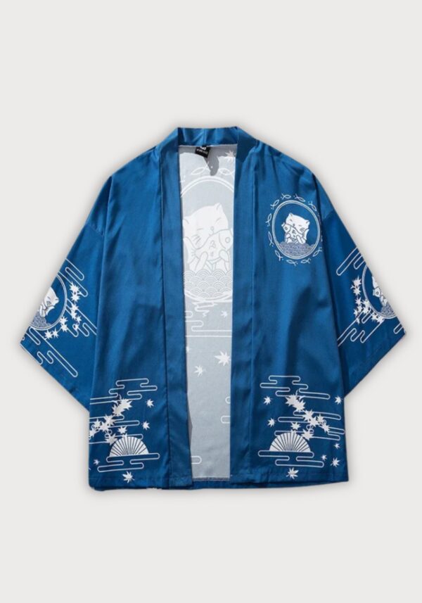 Kimono japonais bleu — Kaito