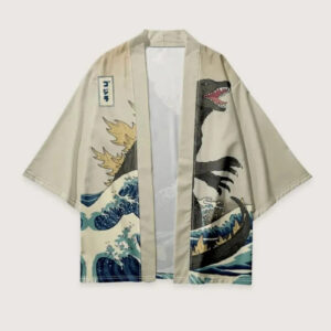 Kimono japonais homme godzilla — Kaiju