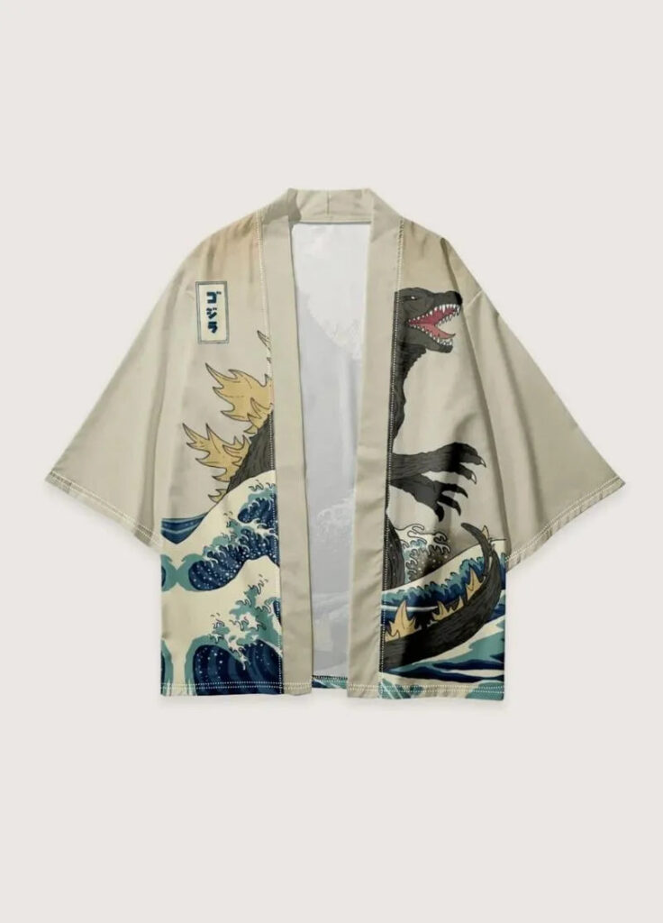 Kimono japonais homme godzilla — Kaiju